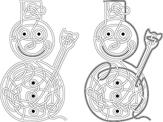 EPS 해외이미지 교육 행복 길 일러스트 눈사람 미소 검은색 게임 흰색 퍼즐 만화 그림 미로 해결 구성 쉬운 해외202004 해외일러스트 감정 컬러 놀이 표정 파일형식 벡터 이미지허브
