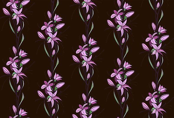 EPS 해외이미지 식물 디자인 꽃잎 꽃 꽃다발 백그라운드 잎 꽃무늬 패턴 일러스트 자연 미술 장식 정원 검은색 어둠 벚꽃 화려 우아함 백합 다발 그림 고립 해외202004 해외일러스트 컬러 컨셉 무늬 문화예술 생태계 파일형식 벡터 이미지허브