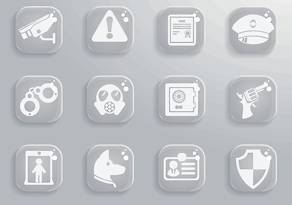 EPS 해외이미지 클립아트 디자인 일러스트 안전 세트 카메라 장비 권총 총 개 보호 심볼 흔적 사인 보안 감시 방패 경호원 우표 보안장치 경고문 증명서 해외202004 해외일러스트 직업 무기 컨셉 포유류 경고 전자제품 파일형식 벡터 이미지허브