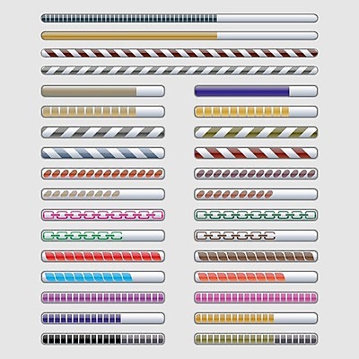 EPS 해외이미지 템플릿 디자인 인터넷 일러스트 세트 컬러풀 웹 화물 바 땅 심볼 속도 서식 페이지 직사각형 네비게이션 다운로드 진행 로딩 업로드 엘리먼트 인터페이스 스타일 해외202004 해외일러스트 도형 컬러 운송업 파일형식 벡터 이미지허브