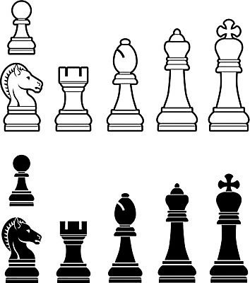 EPS 해외이미지 디자인 남자 실루엣 조각 일러스트 놀이 미술 그래픽 세트 검은색 게임 흰색 말 중세기사 체스말 체스 왕 확인 시작 그림 심플 윤곽 체스판 여왕 고립 사기꾼 해외202004 해외일러스트 컬러 문화예술 촬영기법 사람 파일형식 벡터 이미지허브
