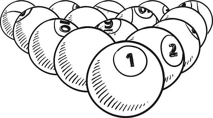 EPS 해외이미지 일러스트 공 탁자 줄무늬 낙서 스케치 당구 그림 고립 단절 범퍼 해외202004 해외일러스트 가구 무늬 미술 구기 파일형식 벡터 이미지허브