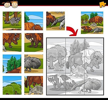 EPS 해외이미지 모양 동물 템플릿 캐릭터 디자인 교육 어린이 조각 일러스트 포유류 학교 놀이 그래픽 블록 유치원 게임 퍼즐 어플리케이션 만화 준비 그림 정사각형 심플 해결 쉬운 해외202004 해외일러스트 일러캐릭터 도형 사람 파일형식 벡터 이미지허브