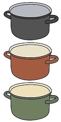 EPS 해외이미지 그릇 접시 음식 일러스트 주전자 요리 빨간색 파란색 금속 주방 검은색 회색 흰색 기구 레인지 냄비 만화 크림 대야 끓이기 양조 철강 캐서롤 해외202004 해외일러스트 식기 컬러 모션 재질 주방용품 가전제품 용기_그릇 솥 파일형식 벡터 이미지허브