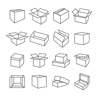 EPS 해외이미지 디자인 선 일러스트 포장 교통시설 선물 세트 상자 웹 오픈 컨테이너 심볼 오브젝트 사인 정사각형 심플 윤곽 패키지 짐싸기 판지 고립 얇은 해외202004 해외일러스트 도형 산업 교통 인터넷 시설 파일형식 벡터 이미지허브