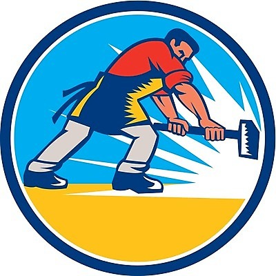 EPS 해외이미지 남자 산업 일러스트 노동자 망치 무역 복고 판매원 대장장이 해외202004 해외일러스트 직업 사람 공구 파일형식 벡터 도구 이미지허브