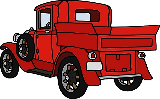 EPS 해외이미지 일러스트 자동차 사람없음 트럭 빈티지 클래식 복고 클래식카 해외202004 해외일러스트 육상교통 컨셉 승용차 파일형식 벡터 이미지허브