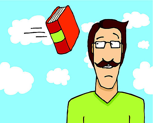 EPS 해외이미지 교육 안경 컨셉 일러스트 텍스트 책 기록 유머 던지기 사전 멍청이 헹가래 해외202004 해외일러스트 잡화 감정 모션 축하 파일형식 벡터 이미지허브