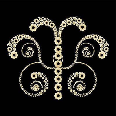 EPS 해외이미지 디자인 백그라운드 일러스트 미술 황금 오브젝트 톱니바퀴 기어 구성 해외202004 해외일러스트 문화예술 파일형식 벡터 이미지허브