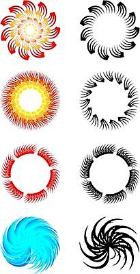 EPS 해외이미지 모양 디자인 꽃 별 오렌지 일러스트 자연 날씨 미술 그래픽 빨간색 파란색 태양 노란색 봄 소용돌이 회오리 바퀴 뜨거움 원형 심볼 사인 클립 고립 해외202004 해외일러스트 자연요소 도형 식물 계절 컬러 과일 문화예술 생태계 파일형식 벡터 이미지허브