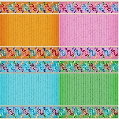 EPS 해외이미지 분홍색 일러스트 초록색 파란색 컬러풀 쪽지 풍차 축하 신용카드 질감 스타일 해외202004 해외일러스트 컬러 컨셉 금융 파일형식 벡터 이미지허브