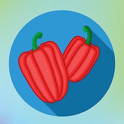 EPS 해외이미지 식물 디자인 음식 다이어트 채소 일러스트 재료 파프리카 건강 그래픽 빨간색 신선 플랫 달콤 만화 심볼 오브젝트 사인 싱글 유기농 날것 후추 고립 숙성 채식주의자 비건 해외202004 해외일러스트 웰빙 컬러 맛 향신료 채식 파일형식 벡터 이미지허브
