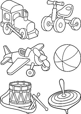 EPS 해외이미지 일러스트 비행기 목재 장난감 자전거 기차 수확 드럼 색칠공부 해외202004 해외일러스트 나무 육상교통 농업 재료 항공교통 타악기 대중교통 학습 바이크 색칠 파일형식 벡터 이미지허브