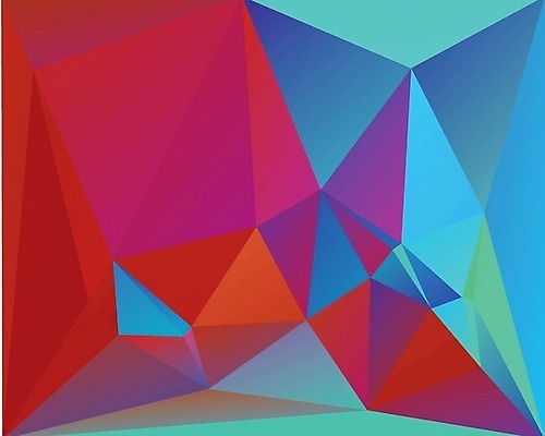 EPS 해외이미지 디자인 백그라운드 그래픽백그라운드 일러스트 추상 사람없음 빨간색 파란색 디지털 폴리곤 해외202004 해외일러스트 컬러 무늬 그래픽 파일형식 벡터 이미지허브