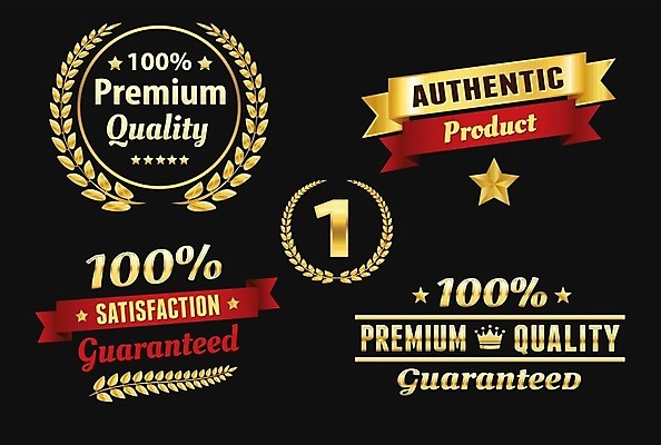 EPS 해외이미지 스티커 일러스트 사람없음 세트 라벨 검은색 금색 해외202004 해외일러스트 컬러 프레임 파일형식 벡터 이미지허브