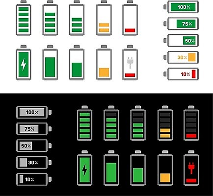 EPS 해외이미지 백그라운드 일러스트 졸업 유리 세포 빨간색 초록색 세트 숫자 노란색 검은색 힘 에너지 화물 흰색 10 절약 콘센트 지시 번개 수집 가득함 심볼 심플 광택 충전 고립 로딩 베터리 분할 엘리먼트 요금 용량 주도 해외202004 해외일러스트 문자 교육 컬러 컨셉 모션 재질 날씨 운송업 예절 파일형식 벡터 이미지허브