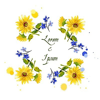 EPS 해외이미지 꽃잎 꽃 백그라운드 잎 꽃무늬 패턴 일러스트 해바라기 사람없음 컬러풀 노란색 원형 해외202004 해외일러스트 도형 식물 컬러 무늬 파일형식 벡터 이미지허브