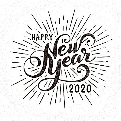 EPS 해외이미지 디자인 백그라운드 일러스트 타이포그라피 사람없음 축하 해피뉴이어 필기체 레터링 해외202004 해외일러스트 문자 컨셉 새해인사 파일형식 벡터 이미지허브