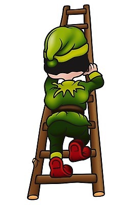 EPS 해외이미지 클립아트 캐릭터 일러스트 사다리 동화 요정 초록색 마술사 만화 그림 코믹 손그림 마법 난쟁이 해외202004 해외일러스트 일러캐릭터 컬러 마술 도구 파일형식 벡터 이미지허브