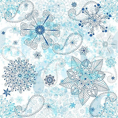 EPS 해외이미지 디자인 하늘색 백그라운드 일러스트 추상 사람없음 눈송이 화려 대칭 해외202004 해외일러스트 컨셉 무늬 눈_날씨 파란색 파일형식 벡터 이미지허브