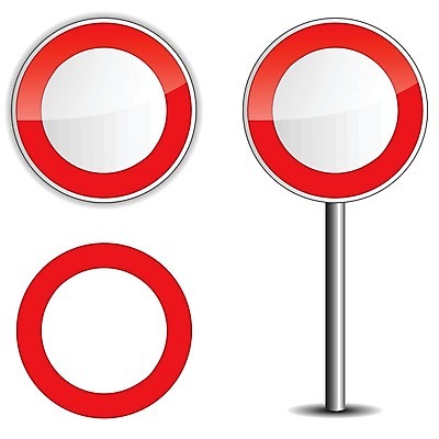 EPS 해외이미지 일러스트 경고 안전 빨간색 금지 흰색 판넬 원형 위험 신호 도로표지판 해외202004 해외일러스트 도형 도로 컬러 컨셉 표지판 파일형식 벡터 이미지허브