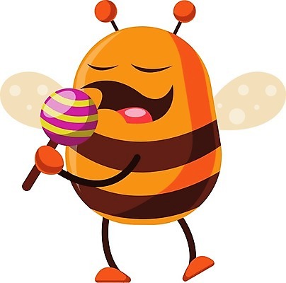 EPS 해외이미지 동물 야생동물 음식 곤충 날개 일러스트 자연 디저트 안테나 막대사탕 사탕 그래픽 빨간색 여름 노란색 검은색 흰색 막대기 달콤 맛 벌레 핥기 꿀벌 만화 설탕 벌 꿀 캐러멜 해외202004 해외일러스트 계절 컬러 컨셉 통신 모션 벌_곤충 생태계 파일형식 벡터 이미지허브