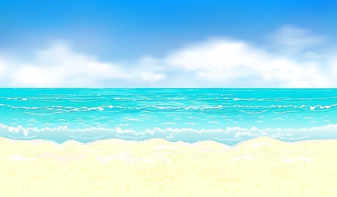 EPS 해외이미지 구름 모래 파도 바다 여행 백그라운드 일러스트 자연 하늘 아침 휴가 열대 풍경 야외 물 여름 파란색 빛 노란색 휴양지 장면 생태학 터키석 해외202004 해외일러스트 주간 자연요소 계절 교육 컬러 장소 보석 생태계 파일형식 벡터 이미지허브