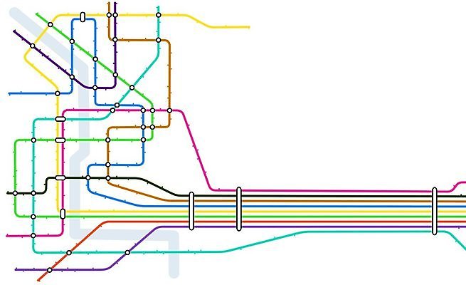 EPS 해외이미지 선 여행 백그라운드 지도 일러스트 그래픽 컬러풀 공백 도시 네트워크 전철 역 계획 시스템 지하 카피스페이스 해외202004 해외일러스트 육상교통 컬러 컨셉 교통시설 대중교통 파일형식 벡터 교통수단 교통 시설 이미지허브