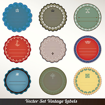 EPS 해외이미지 일러스트 프레임 사람없음 세트 라벨 빈티지 원형 클래식 고급 해외202004 해외일러스트 도형 컨셉 파일형식 벡터 이미지허브