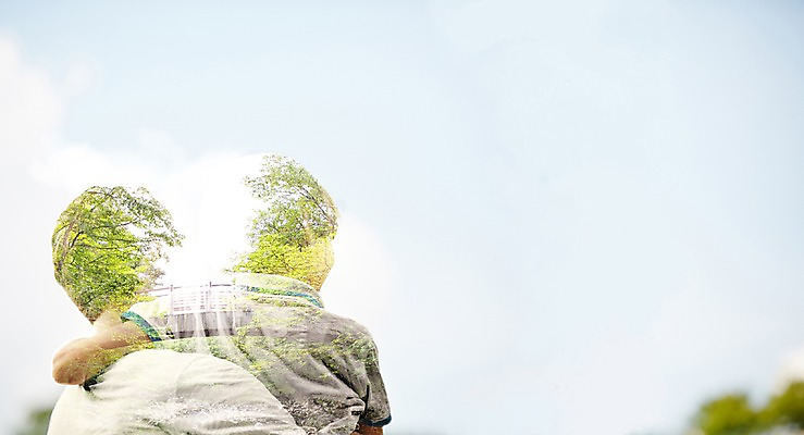 PSD 나무 구름 편집 편집이미지 남자 아들 어린이 가족 사람 성인 두명 뒷모습 평화 아빠 숲 신비 합성 다중노출 남자만 이미지편집 자연요소 식물 뷰포인트 컨셉 관계 촬영기법 파일형식