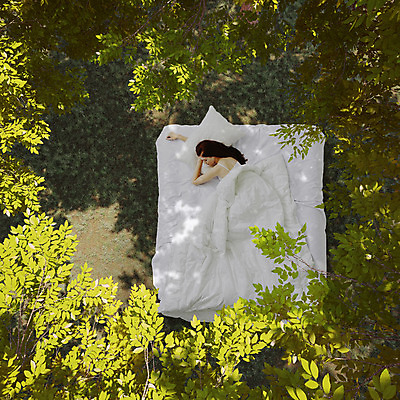 JPG 서양인 외국인 식물 편집 편집이미지 여자 베개 나뭇잎 한명 사람 성인 이불 침대 잠 합성 디지털아트 여자만 여자한명만 성인여자만 성인만 편집실사 1 가구 잎 침구 인종 CG 파일형식