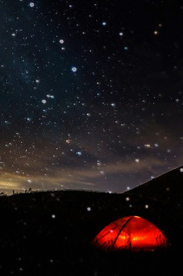 JPG 편집 편집이미지 별 밤하늘 산 텐트 사람없음 야외 야간 합성 디지털아트 편집실사 자연요소 하늘 캠핑도구 CG 파일형식