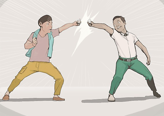 전신 PSD 남자 일러스트 서기 사람 성인 두명 건배 소주 비어피플 소주잔 의리 성인남자만 국내일러스트 술잔 모션 주류 남자만 성인만 파일형식