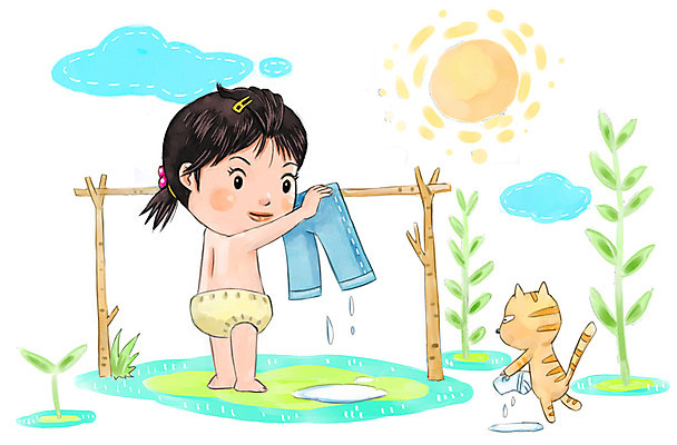 주간 PSD 식물 구름 한마리 여자 어린이라이프 어린이 일러스트 바지 한명 사람 소녀 야외 반려동물 태양 고양이 빨래 기저귀 빨래대 소녀한명만 국내일러스트 자연요소 동물 1 라이프스타일 가사 포유류 하의 아기용품 여자한명만 소녀만 파일형식