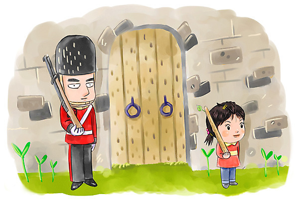 주간 PSD 여자 남자 어린이라이프 어린이 일러스트 사람 성인 야외 두명 군인 총 막대기 성문 보초 국내일러스트 자연요소 직업 라이프스타일 무기 성 국군 파일형식