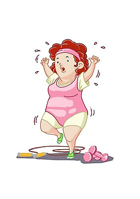 PSD 여자 다이어트 일러스트 한명 사람 성인 운동 아령 줄넘기 에어로빅 국내일러스트 1 건강 춤 파일형식