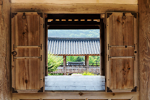 포토 JPG 주간 식물 한국문화 계절 고건축 유적 한국건축 한국 풍경 사람없음 야외 여름 문 여름풍경 문화재 과거 서원 안동 병산서원 고택 국내포토 자연요소 동양문화 전통 건축물 건축 아시아 컨셉 경상북도 파일형식 여름_계절