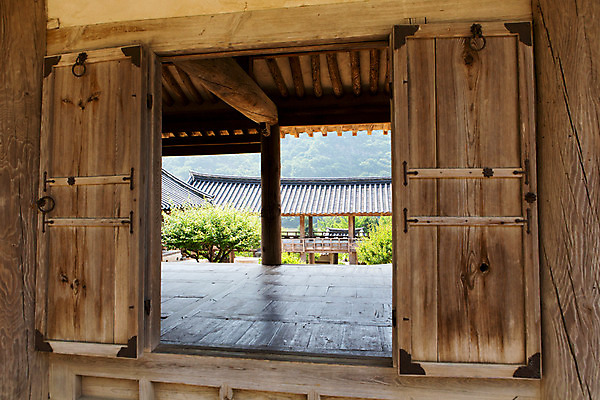 포토 JPG 주간 식물 한국문화 계절 고건축 유적 한국건축 한국 풍경 사람없음 야외 여름 문 여름풍경 문화재 과거 서원 안동 병산서원 고택 국내포토 자연요소 동양문화 전통 건축물 건축 아시아 컨셉 경상북도 파일형식 여름_계절