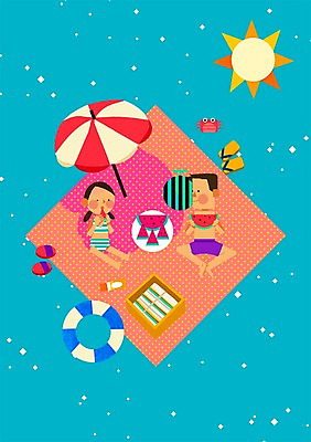 전신 PSD 커플 사계절 계절 여자 남자 수영복 바다 데이트 일러스트 여름음식 슬리퍼 수박 사람 앉기 성인 두명 여름 태양 게 파라솔 돗자리 튜브 제철음식 제철과일 국내일러스트 자연요소 옷 음식 신발 과일 관계 모션 갑각류 제철 파일형식 여름_계절