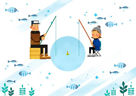 전신 PSD 커플 사계절 계절 여자 남자 잎 겨울 의자 데이트 일러스트 낚시 어류 사람 앉기 성인 두명 얼음 눈 낚싯대 얼음낚시 국내일러스트 자연요소 식물 가구 관계 모션 레저 날씨 수중동물 낚시용품 파일형식