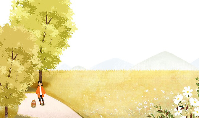 전신 PSD 나무 동물 한마리 사계절 계절 여자 꽃 백그라운드 일러스트 한명 사람 풍경 초원 걷기 산책 가을 강아지 감성 여자만 여자한명만 가을배경 국내일러스트 식물 1 컨셉 모션 휴식 반려동물 개 파일형식 가을_계절