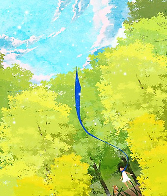 전신 PSD 나무 동물 한마리 응시 사계절 계절 여자 백그라운드 일러스트 하늘 한명 서기 사람 풍경 여름 목도리 강아지 숲 감성 여자만 여자한명만 국내일러스트 식물 1 시선 잡화 컨셉 모션 반려동물 개 파일형식