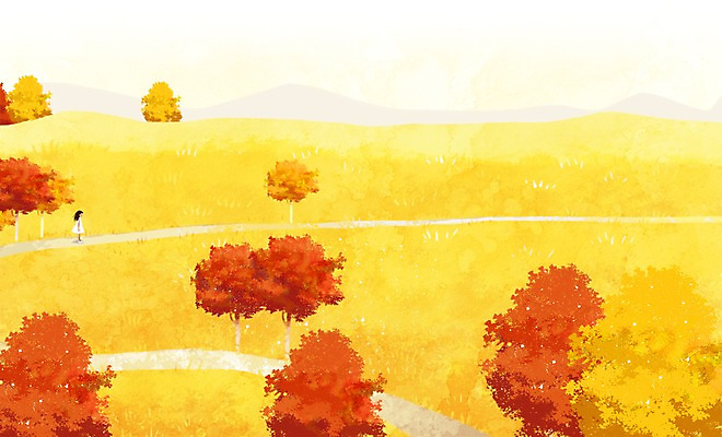 전신 PSD 나무 사계절 계절 여자 백그라운드 단풍 일러스트 하늘 단풍나무 한명 사람 풍경 초원 걷기 가을 풀 감성 여자만 여자한명만 가을배경 국내일러스트 식물 1 컨셉 잎 모션 파일형식 가을_계절