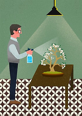 전신 PSD 노년 남자 꽃 화분 문화 예술 일러스트 문화예술 조명 한명 서기 사람 성인 취미 물뿌리개 분재 국내일러스트 나무 식물 1 모션 파일형식