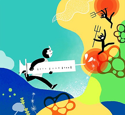 전신 PSD 구름 남자 일러스트 병원 주사기 한명 들기 사람 성인 치료 의사 도움 바이러스 보호 균 국내일러스트 자연요소 1 컨셉 의학 의료기기 모션 의료진 파일형식