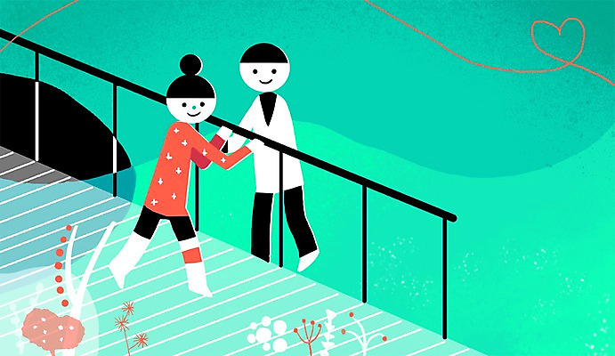 전신 PSD 여자 남자 일러스트 병원 사람 성인 두명 치료 환자 의사 하트 도움 보호 재활 국내일러스트 모양 컨셉 의학 의료진 파일형식