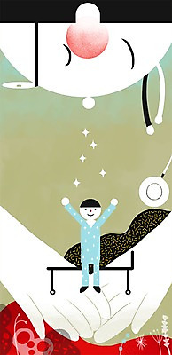 전신 PSD 남자 일러스트 청진기 병원 서기 사람 성인 두명 치료 만세 환자 의사 도움 보호 치유 성인남자만 국내일러스트 컨셉 의학 의료기기 모션 의료진 남자만 성인만 파일형식