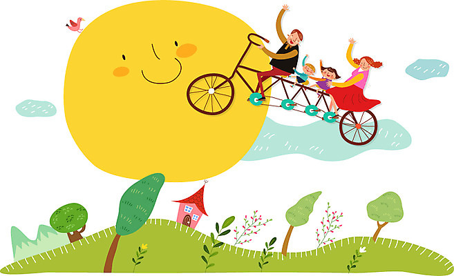 전신 나무 식물 구름 여자 남자 딸 행복 아들 어린이 일러스트 가족 조류 엄마 산 주택 함께함 사람 여러명 성인 태양 자전거 화목 비행 아빠 가정의달 국내일러스트 AI파일 자연요소 동물 감정 다수 컨셉 관계 건물 바이크 5월 파일형식 벡터
