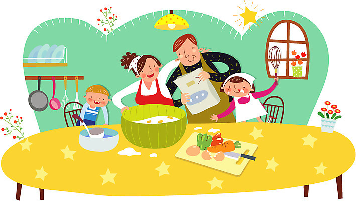 식물 그릇 여자 남자 꽃 딸 행복 별 화분 아들 어린이 채소 과일 일러스트 창문 가족 탁자 엄마 주방용품 전등 도마 함께함 요리 사람 여러명 상반신 성인 주방 화목 아빠 칼 국자 밀가루 가정의달 국내일러스트 AI파일 자연요소 식기 감정 가구 생활용품 다수 컨셉 관계 조명 5월 가루 파일형식 벡터