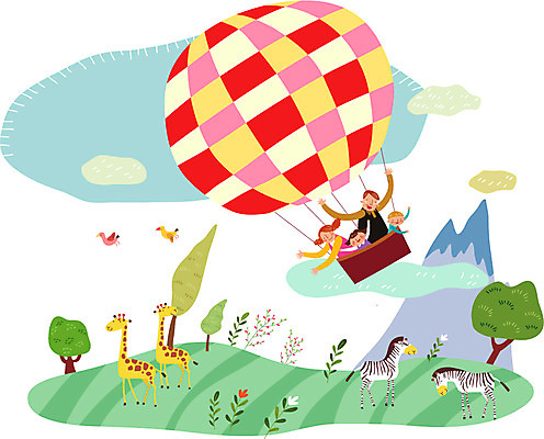 나무 식물 동물 구름 여자 남자 딸 행복 아들 어린이 여행 여러마리 일러스트 가족 조류 엄마 산 함께함 사람 여러명 상반신 성인 화목 열기구 비행 아빠 기린 얼룩말 가정의달 국내일러스트 AI파일 자연요소 감정 다수 컨셉 포유류 관계 항공교통 말_동물 5월 파일형식 벡터